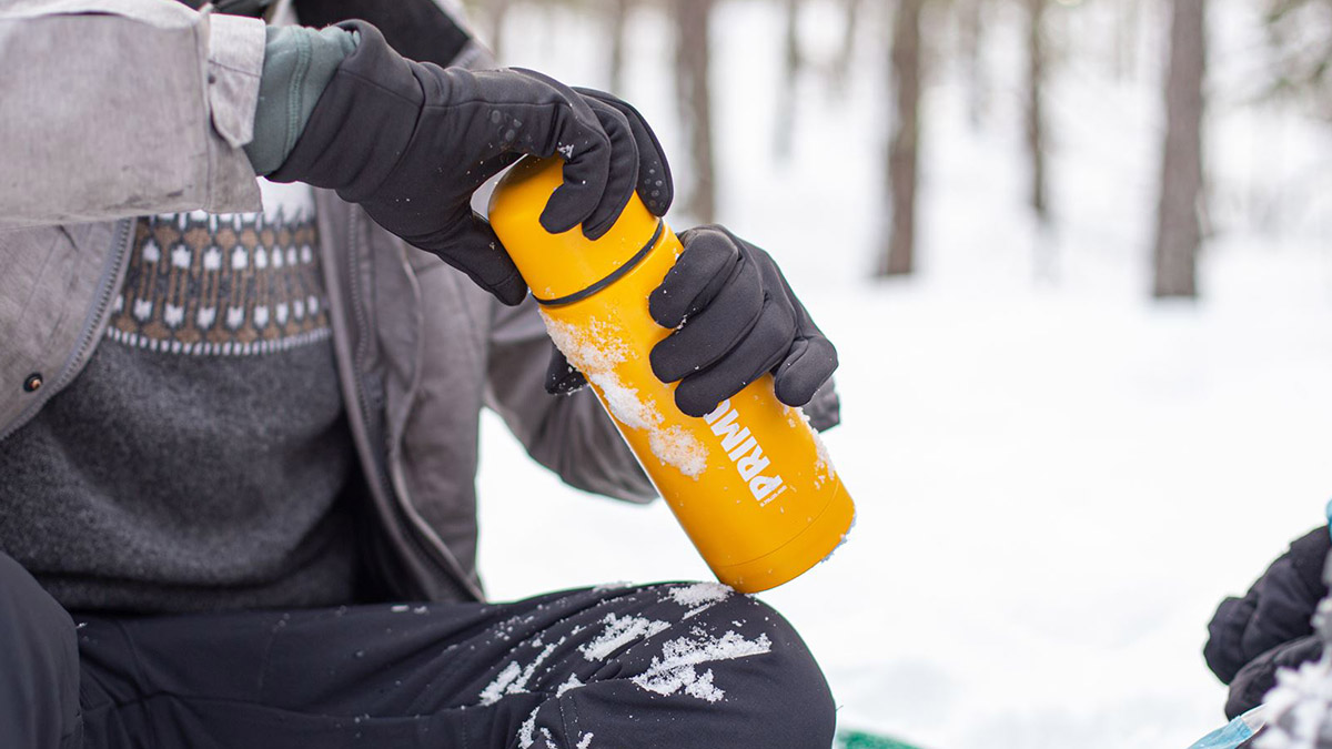 PRIMUS Vacuum Bottle 0.75 l - Warm Yellow - Kolorowy termos turystyczny